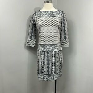 Gretchen Scott Grey Print Dress